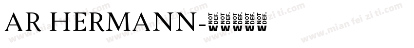 AR HERMANN字体转换